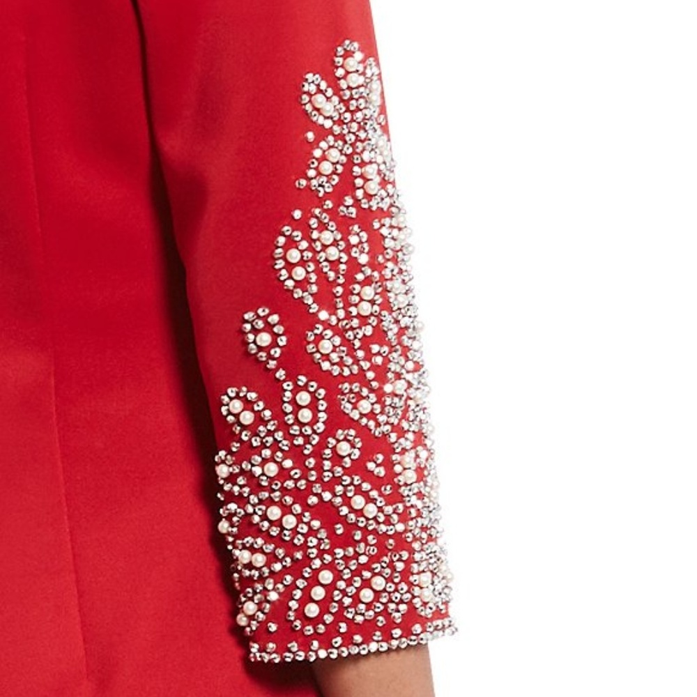 🎉2XHP🎉 NWT SLNY Beaded Sheath Dress - Picture 3 of 3